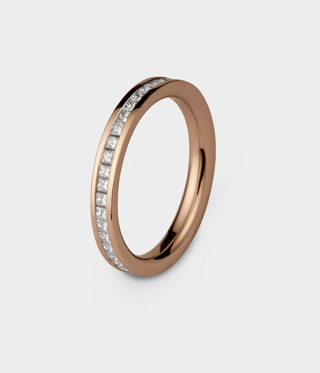 Circle of Light Princess Cut Diamond Eternity Ring by Stephen Einhorn